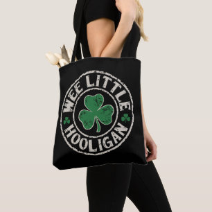 Wee Little Hooligan Shamrock St Patrick's Day Tote Bag