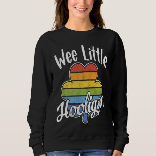 Wee Little Hooligan St Paddy's Striped C Patrick's Sweatshirt