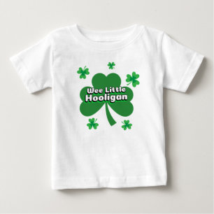 Wee Little Hooligan St. Patrick's Day Shamrock Baby T-Shirt