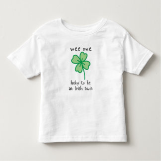 Wee one-lucky to be an Irish twin toddler t-shirt