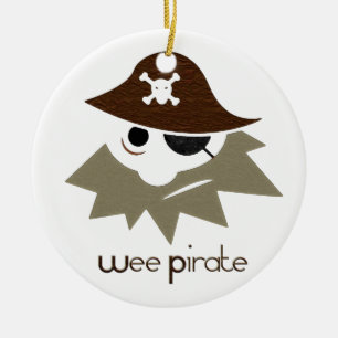 Wee Pirate Ceramic Ornament