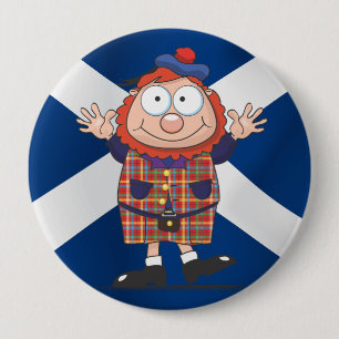 Wee Scottish guy 10 Cm Round Badge