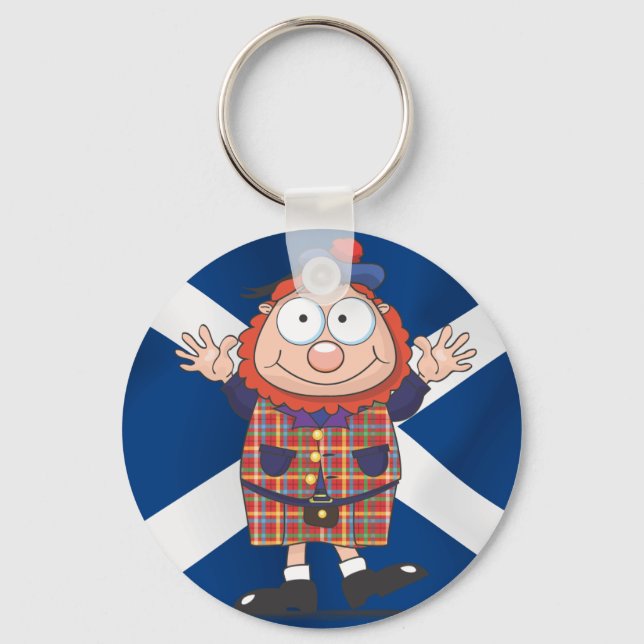 Wee Scottish Guy Key Ring (Front)