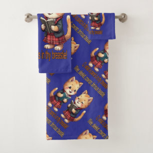 Wee, Sleeket, Cowran Timrous Beastie Bath Towel Set