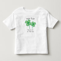 Wee two-lucky to be an Irish twin toddler t-shirt