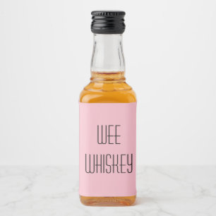 Wee Whiskey Liquor Bottle Label