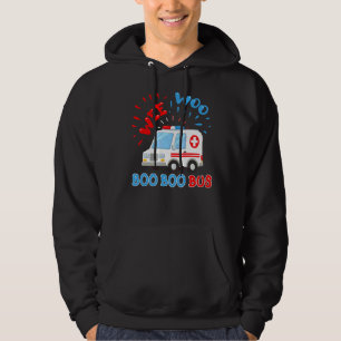 Wee Woo Boo Boo Bus Ambulance Ems Emt Paramedic Hoodie