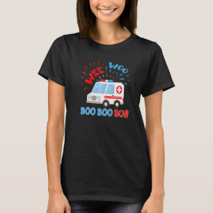 Wee Woo Boo Boo Bus Ambulance  Ems Emt Paramedic T-Shirt