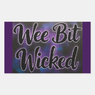 WeeBitWicked  Rectangular Sticker