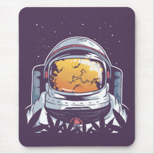 Weed Astronaut Mouse Pad