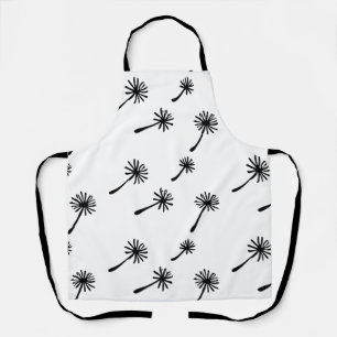 Weed Happens cute cynical dandelion Funny Vintage Apron