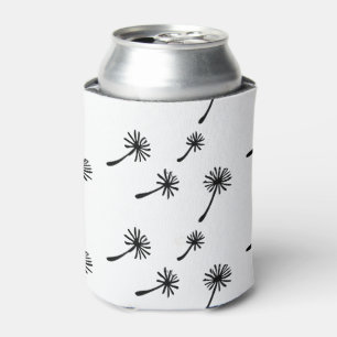 Weed Happens cute cynical dandelion Funny Vintage Can Cooler