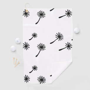 Weed Happens cute cynical dandelion Funny Vintage Golf Towel