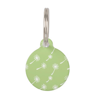 Weed Happens cute cynical dandelion Funny Vintage Pet Tag