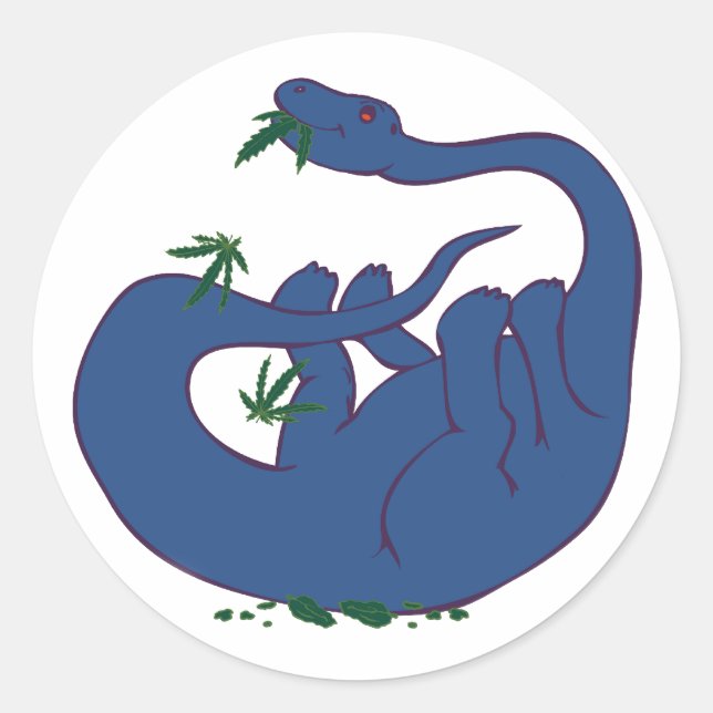 Weed Historic Classic Round Sticker (Front)