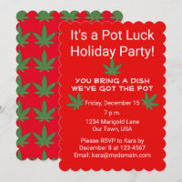 Weed Leaf Pot Luck Personalised
