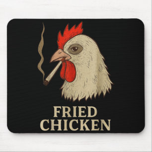 Weed Meme Funny Fried Chicken Smoking  Mouse Pad