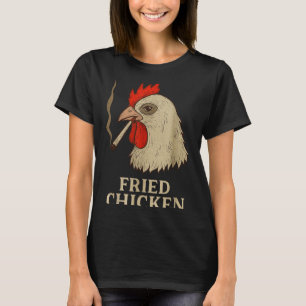 Weed Meme Funny Fried Chicken Smoking T-Shirt