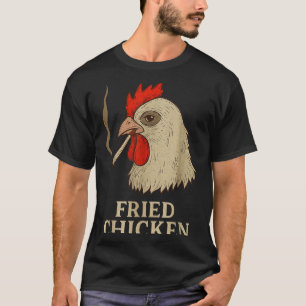 Weed Meme Funny Fried Chicken Smoking T-Shirt
