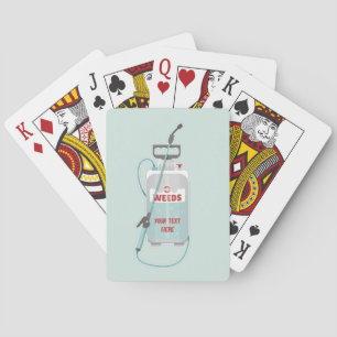 Weed spray garden maintenance playing cards