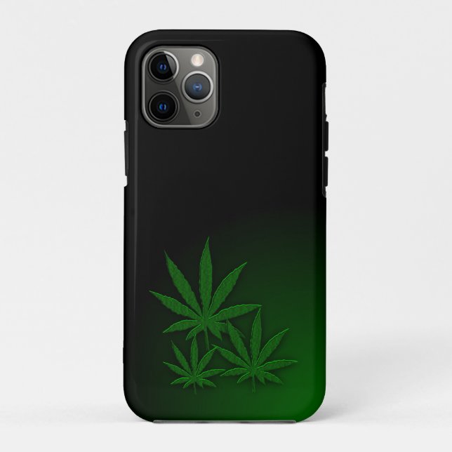 Weed Triple Leaf Case-Mate iPhone Case (Back)