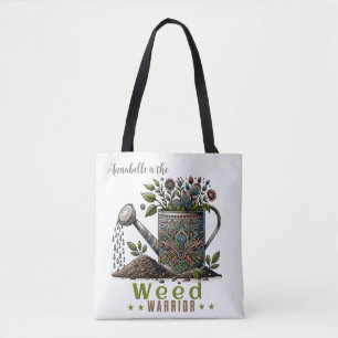 Weed Warrior Watering Can Tote Bag
