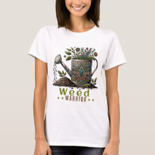 Weed Warrior White Gardening White T-Shirt