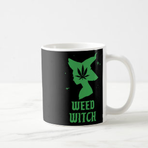 Weed Witch Funny Spooky Vibes Halloween Costume Coffee Mug