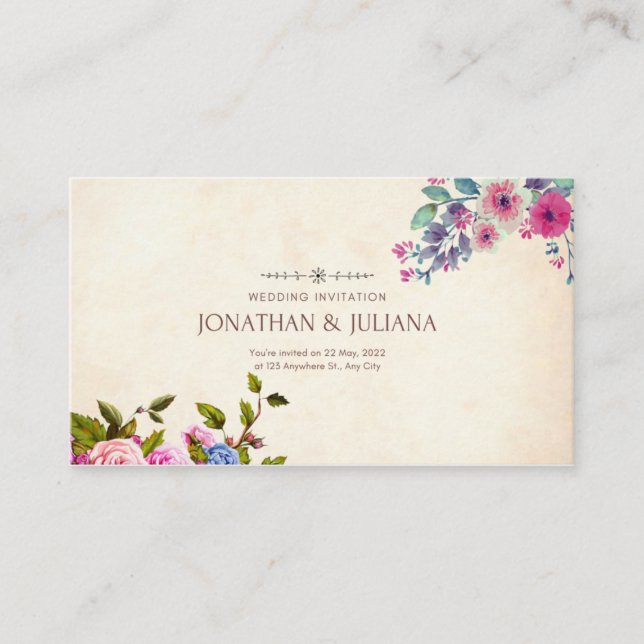 Weeding invitation (Front)