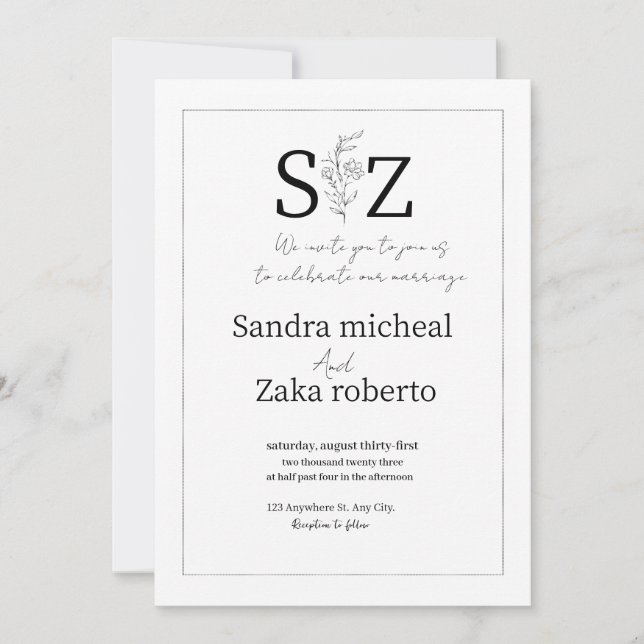 weeding invitation  (Front)