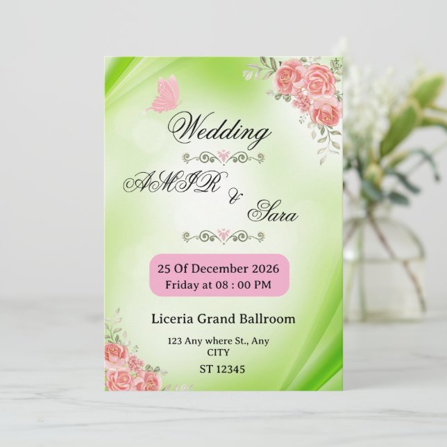 WEEDING INVITATION  (Standing Front)