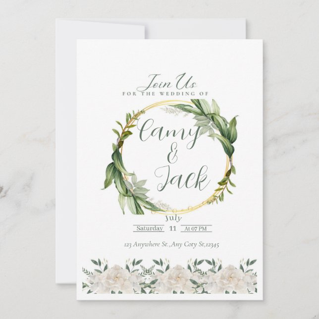 Weeding  invitation (Front)