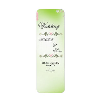 WEEDING INVITATION  RETURN ADDRESS LABEL