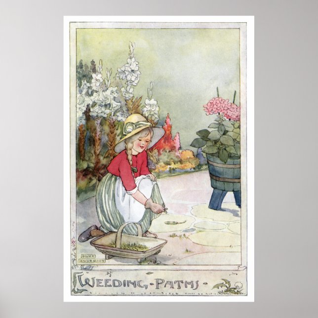 Weeding Paths by Anne Anderson Poster (Front)