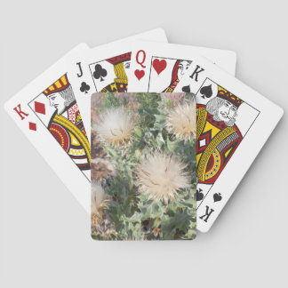 Weeds on a deck of playing cards