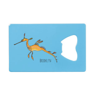 Weedy seadragon cartoon illustration 
