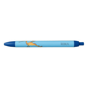 Weedy seadragon cartoon illustration  black ink pen