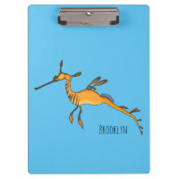 Weedy seadragon cartoon illustration 