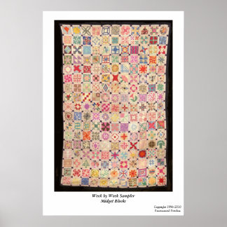 Week by Week Sampler Blocks Poster