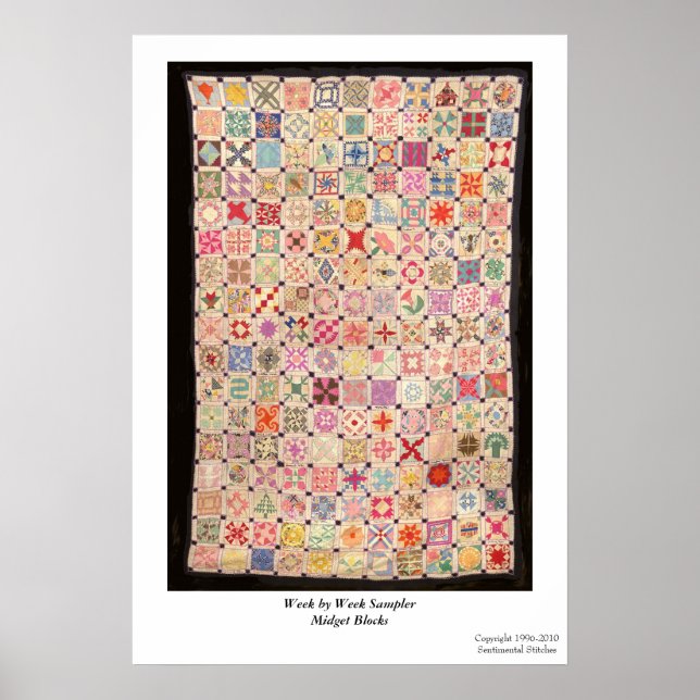 Week by Week Sampler Blocks Poster (Front)