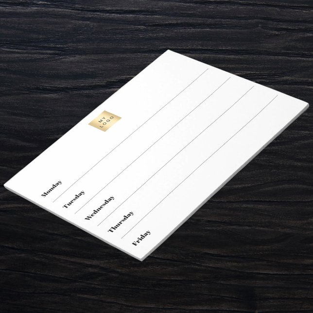 Week calendar business logo notepad (Creator Uploaded)