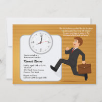 Weekday Dash Retirement Party Invitation