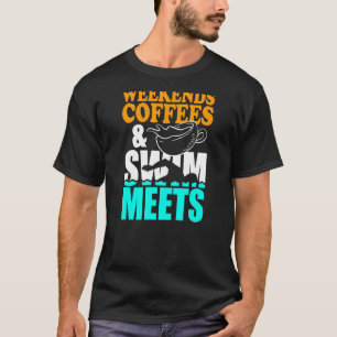 Weekend Coffee Swim Meets Retro Drink Coffee Swimm T-Shirt