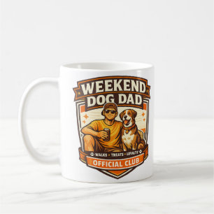 Weekend Dog Dad Club Cute Puppy Mug