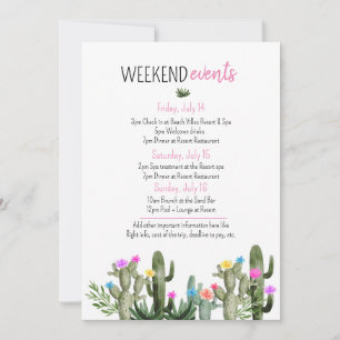Weekend Events Insert - Final Fiesta Invitation