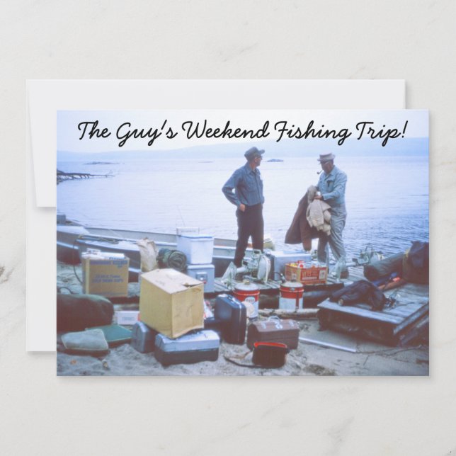Weekend Fishing Trip Invitation (Front)