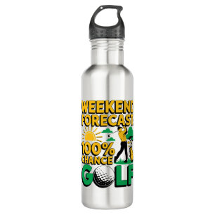 Weekend Forecast 100% Chance of Golf 710 Ml Water Bottle