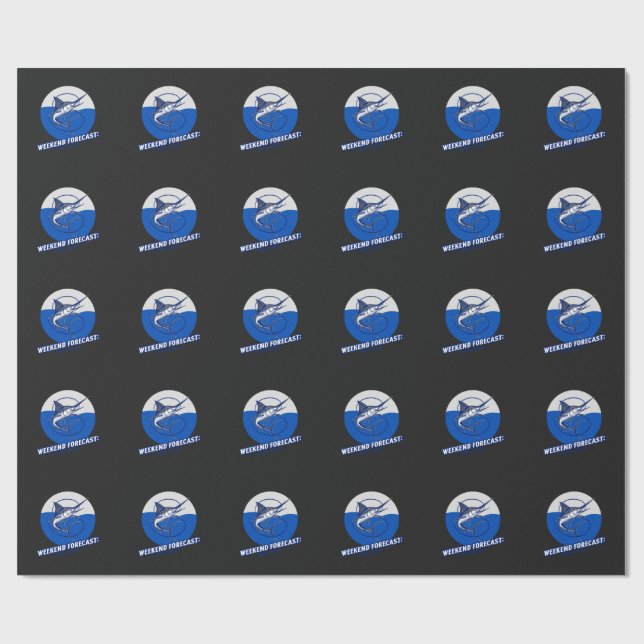 Weekend Forecast  100% Chance  Wrapping Paper (Flat)