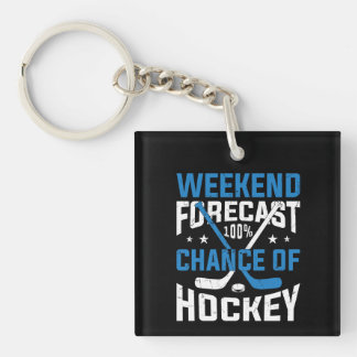 Weekend Forecast 100 Percent Hockey  Key Ring