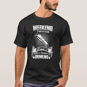 Weekend Forecast Clipping With A Chance Of Drinkin T-Shirt
